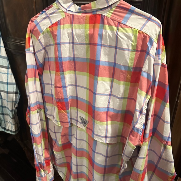 COLUMBIA FISHING SHIRTS (2) PFG SUPER BAHAMA LONG SLEEVE MED (RUNS BIG) - Picture 6 of 7